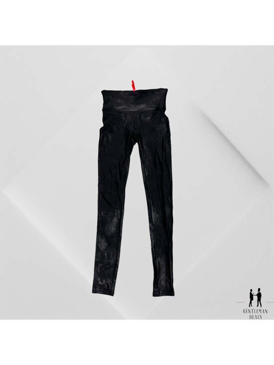 SPANX Pants - Spanx Faux Leather Leggings Black Women's Small S p Skinny 2437